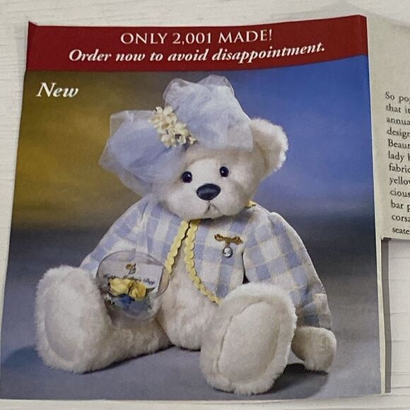 Vintage Ashton Drake Bears Hats Off To You Mom Limited Edition Bear #1610/2001 - Picture 2 of 12